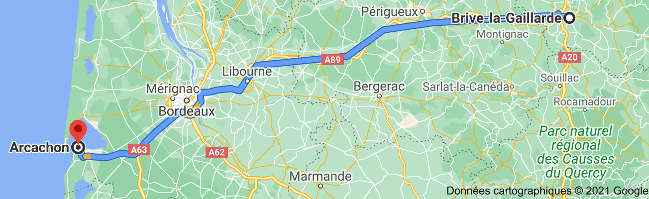 itineraire-brive-arcachon-moulleau
