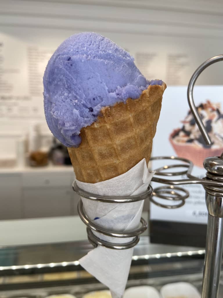 Glace bio apaisante bleue